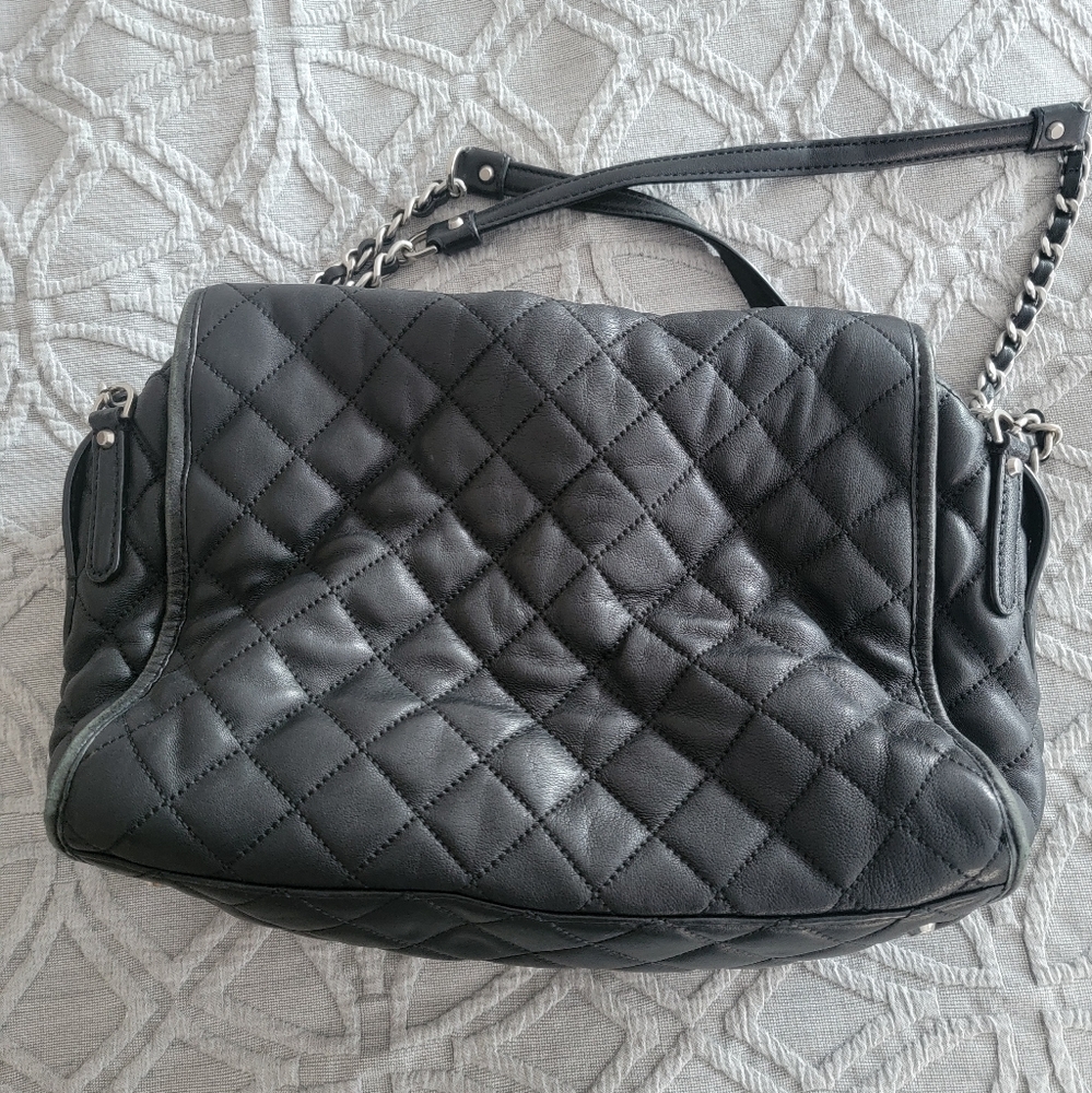 Michael Kors black quilted leather shoulder satchel - Picture 8 of 14
